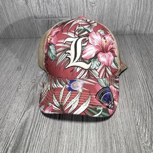 Louisville Cardinals Top of the World Floral Meshback Hat FlexFit O/S Football